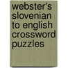 Webster's Slovenian to English Crossword Puzzles door Inc. Icon Group International