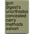 Gun Digest's Unorthodox Concealed Carry Methods Eshort