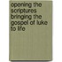 Opening the Scriptures   Bringing the Gospel of Luke to Life