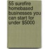 55 Surefire Homebased Businesses You Can Start for Under $5000