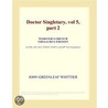 Doctor Singletary, Vol 5, Part 2 (Webster's French Thesaurus Edition) door Inc. Icon Group International