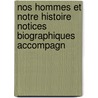 Nos Hommes Et Notre Histoire Notices Biographiques Accompagn door Rodolphe Lucien Desdunes