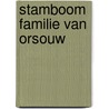 Stamboom familie van Orsouw door Bart Gevers