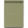 Leverancierslijst door Onbekend