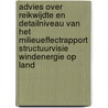 Advies over reikwijdte en detailniveau van het milieueffectrapport structuurvisie windenergie op land door Onbekend