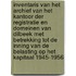 Inventaris van het archief van het kantoor der registratie en domeinen van Dilbeek met betrekking tot de inning van de belasting op het kapitaal 1945-1956