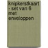 Knipkerstkaart - set van 6 met enveloppen