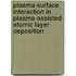 Plasma-surface interaction in plasma-assisted atomic layer deposition