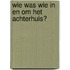 Wie was wie in en om het achterhuis?
