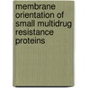 Membrane orientation of small multidrug resistance proteins door M. Kolbusz