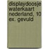 Displaydoosje waterkaart Nederland, 10 ex. gevuld