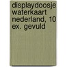 Displaydoosje waterkaart Nederland, 10 ex. gevuld door Onbekend
