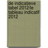 De indicatieve tabel 2012/Le tableau indicatif 2012 by W. Peeters