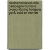 Deelnemersevaluatie campagne humane biomonitoring hotspots Genk-Zuid en Menen door Ilse Loots