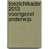 Toezichtkader 2013 voortgezet onderwijs
