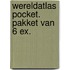 Wereldatlas pocket. pakket van 6 ex.