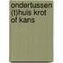 Ondertussen (t)huis krot of kans