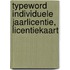 TypeWord individuele jaarlicentie, licentiekaart