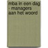 MBA in een dag - managers aan het woord