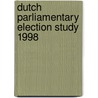 Dutch parliamentary election study 1998 by H. van der Kolk