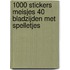 1000 stickers meisjes 40 bladzijden met spelletjes