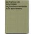 Archief van de provinciale registratiecommissies voor aannemers