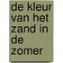De kleur van het zand in de zomer