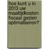 Hoe kunt u in 2013 uw maaltijdkosten fiscaal gezien optimaliseren?