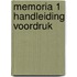 Memoria 1 Handleiding Voordruk