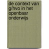 De context van G/HVO in het openbaar onderwijs by Wiel Veugelers