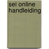 SEI online handleiding by Luc Sadones