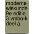 MODERNE WISKUNDE 9E EDITIE 3 VMBO-K DEEL A