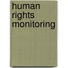 HUMAN RIGHTS MONITORING door A.F. Jacobsen