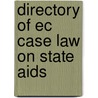 DIRECTORY OF EC CASE LAW ON STATE AIDS door R. Barents