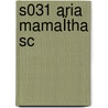 S031 ARIA MAMAÏTHA SC door Onbekend