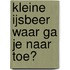 KLEINE IJSBEER WAAR GA JE NAAR TOE?