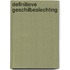 DEFINITIEVE GESCHILBESLECHTING