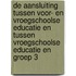 De aansluiting tussen voor- en vroegschoolse educatie en tussen vroegschoolse educatie en groep 3