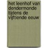 Het Leenhof van Dendermonde tijdens de vijftiende eeuw