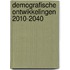 Demografische ontwikkelingen 2010-2040