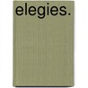 Elegies. door William Mason