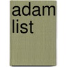 Adam List by Jesse Russell