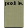 Postille. door Christian Friedrich Sintenis