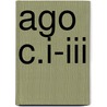 Ago C.i-iii door Jesse Russell