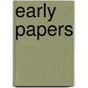 Early Papers by Tschermak Erich
