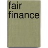 Fair Finance door Karl Peter Sprinkart