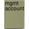 Mgmt Account door Vincent O'Connell