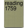 Reading 1759 door Shaun Regan