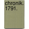 Chronik. 1791. by Christian Friedrich Daniel Schubart