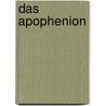 Das Apophenion door Peter R.R. Carroll